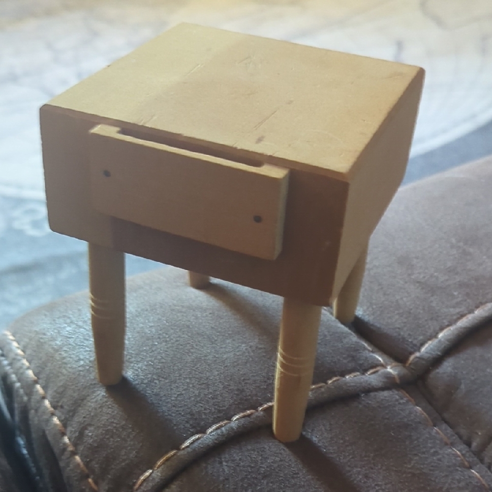 VTG Japanese mini Home Decor Butcher Block Table